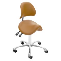 Light Camel Brava Esthetician Saddle Stool - Model 2024